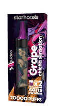 Charger l&#39;image dans la galerie, Starhooks Chicha 20 000 Puffs - 1 batterie + 2 pods
