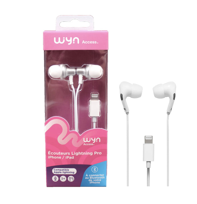 WYN Access - écouteurs Lightning PRO- blanc